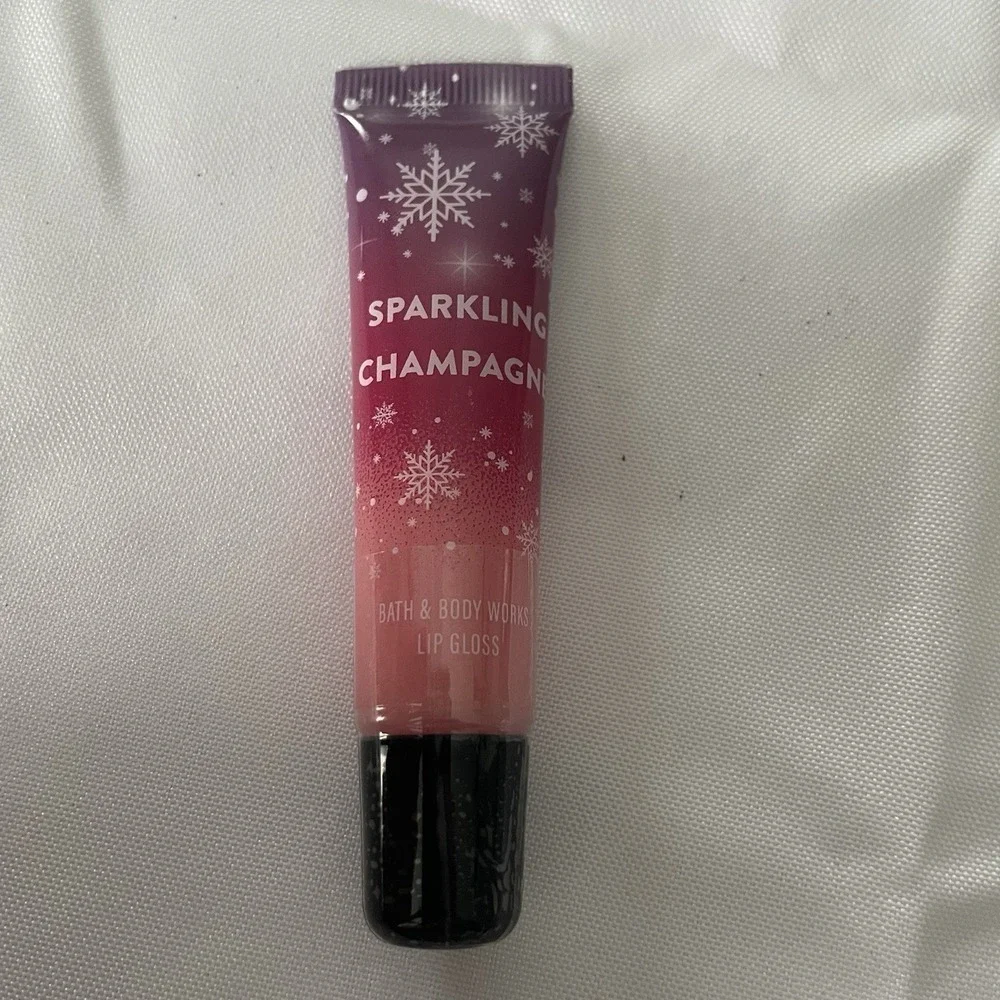 1 NEW BATH & BODY WORKS SPARKLING CHAMPAGNE LIP GLOSS SHINE SHIMMER BALM STICK